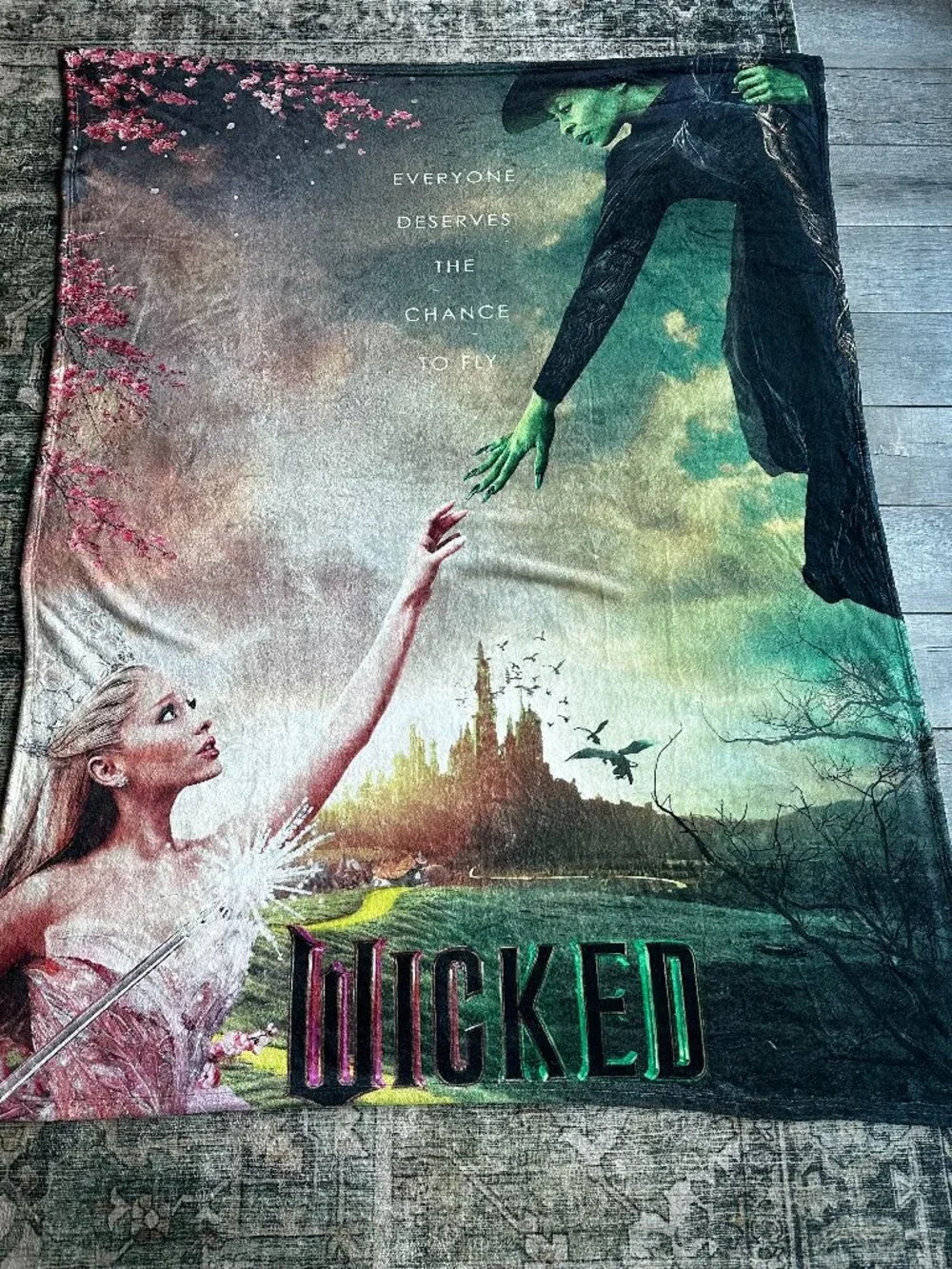 Wicked Movie Ariana Grande & Cynthia Erivo Oversized Plush Blanket | 60